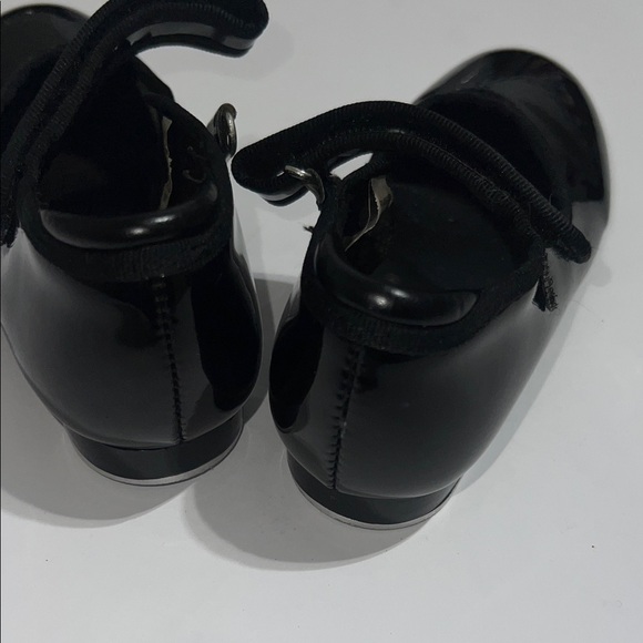 Freestyle Shiny Black Kids Tap Shoes - Picture 4 of 8